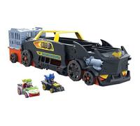 Hot Wheels RacerVerse Batman Évasion Voiture et piste avec véhicule qui se transforme en piste de course 3 voies avec 1 Batman en