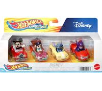Hot Wheels Pack De 4 Mini Voitures De Personnages Disney