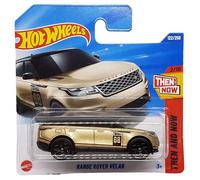 Hot Wheels - Range Rover Velar - Then and Now 2/10 - HYY63 - Carte courte - Land Rover - Or métallisé - Mattel 2025-1:64