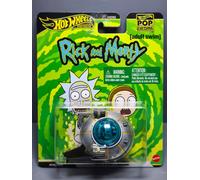 Hot Wheels Véhicule moulé sous pression Rick & Morty Rick's Ship – roues Real Riders, présentoir