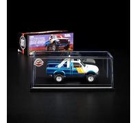 Hot Wheels RLC '81 Toyota SR5 4WD Pickup Truck - 1:64 Premium Die-Cast, Spectraflame Ice Blue, capot ouvrant et hayon, roues tout-terrain Real Riders, exclusivité Collector