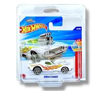 Hot Wheels Rodger Dodger - HW Let's Race 4/5 - HYX12 - Carte courte - Netflix - Blanc avec flames - Mattel 2025-1:64