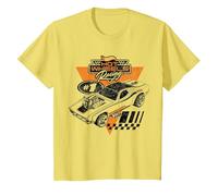 Hot Wheels - Rodger Dodger Racing T-Shirt, Enfant, Citron, 10 Ans