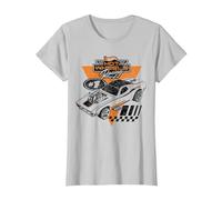 Hot Wheels - Rodger Dodger Racing T-Shirt, Femme, Argent, 3XL