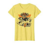 Hot Wheels - Rodger Dodger Racing T-Shirt, Femme, Citron, XXL