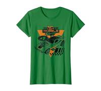 Hot Wheels - Rodger Dodger Racing T-Shirt, Femme, Vert Kelly, XS