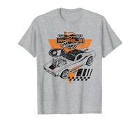 Hot Wheels - Rodger Dodger Racing T-Shirt, Homme, Gris Chiné, 3XL