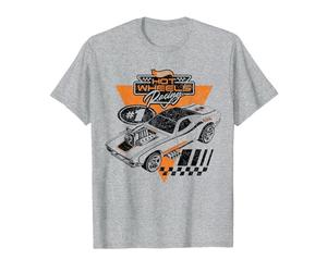 Hot Wheels - Rodger Dodger Racing T-Shirt, Homme, Gris Chiné, 5XL