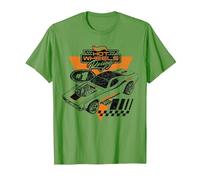 Hot Wheels - Rodger Dodger Racing T-Shirt, Homme, Herbe, XXL