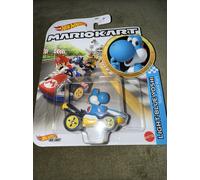 Hot Wheels Série Mario Kart Kart Standard Bleu Clair Yoshi