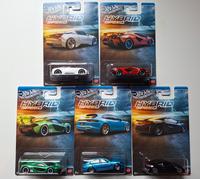 Hot Wheels Set Hybrid Speed Acura McLaren Porsche Lamborghini Lot de 5 (NP09)