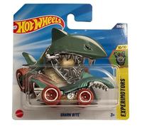 Hot Wheels - Shark Bite - JBC31 - TH - Treasure Hunt - Experimotors 10/10 - Voiture requin avec bouche mobile, design vert chromé à l'échelle 1:64 - Mattel 2025 (229/250) - 1:64