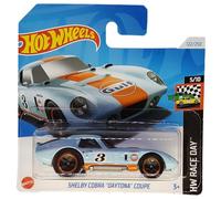 Hot Wheels - Shelby Cobra Daytona Coupé - HW Race Day 5/10 - HTC77 - Carte courte - Design Gulf - Good Year - Mattel 2024-1:64