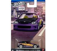 Hot Wheels Voiture '99 Honda Civic Type R (EK9) Silver Series 1:64 Compact Kings 2/5 Violet