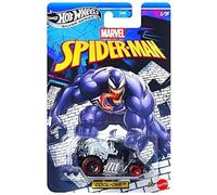 Hot Wheels Silver Series Spider Man Cool-One [Noir] Véhicule jouet moulé sous pression à l'échelle 1/5, 1:64