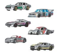 Hot Wheels Silver Series Véhicule moulé sous pression 6-Pack 1/64 ZAMAC Mattel