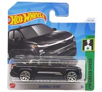 Hot Wheels Silverado EV EST - HW Green Speed 8/10 - HTD57 - Carte courte - GM - Noir - Mattel 2024-1:64