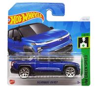 Hot Wheels - Silverado EV RST - HW Green Speed 8/10 - HRY63 - Carte courte - Camionnette - Bleu foncé - Mattel 2024-1:64