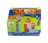 Hot Wheels Skate Coffret Burger Spot avec fingerboard et chaussures