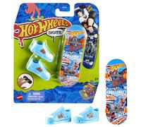 Hot Wheels Skate Coffret Fingerboard Conçus en Collaboration avec Tony Hawk avec 1 Fingerboard Et 1 Paire De Chaussures De Skate pour Doigts Amovibles (Modèle aléatoire), Jouet Enfant, HGT46