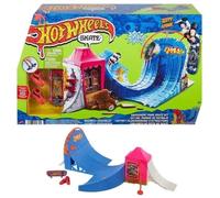 Hot Wheels Coffret Skate Skatepark Pack Attractions, 1 Fingerboard Tony Hawk et 1 Paire de Chaussures de Skate pour Doigts, Exclusif, Jouet Enfant, Dès 3 Ans, HGT95