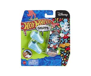 Hot Wheels Skate Fingerskate Disney - HNG36 - Pack 1 Skateboard à Doigt Mickey Mouse + 1 Paire de Baskets Bleu