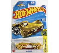 Hot Wheels Slide Kick Voiture moulée sous pression, or, Experimotors Series 1/10, 116/250, Netflix Fast & Race Thème