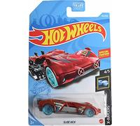 Hot Wheels Slide Kick, voiture moulée sous pression, rouge à l'échelle 1:64, 10,2 x 17,8 x 5,1 cm, à partir de 3 ans