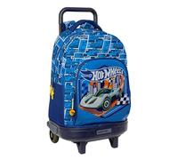 Hot Wheels Sonny - Grand Sac à Dos à roulettes, Compact, Amovible, idéal pour Enfants de différents âges, Confortable et Polyvalent, qualité et résistance, 33 x 22 x 45 cm, Bleu Marine, Bleu Marine,