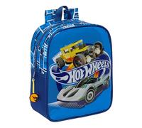 HOT WHEELS SONNY Sac à dos pour enfant, sac à dos d'école, adaptable au chariot, idéal pour la crèche, confortable et polyvalent, qualité et résistance, 22 x 10 x 27 cm, bleu marine, bleu marine,