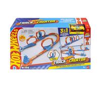 Hot Wheels Spielzeugauto-Trackset, Dreifach-Looping-Pack und Fahrzeug im Maßstab