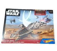 Hot Wheels Star Wars Escape From Jakku Playset Millennium Falcon motorisé