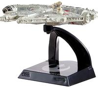 Hot Wheels Star Wars Starships - Véhicule Vaisseau Spatiale en métal 1/50 - Millennium Falcon