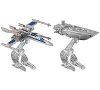 Hot Wheels Star Wars : The Force Awakens First Order transporter vs. X-Wing Fighter Starship 2-Pack Multicolore