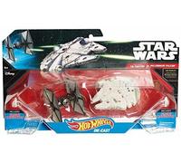 Hot Wheels Star Wars The Force Awakens Tie Fighter Vs.Millennium Falcon 2-Pack