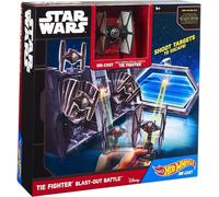 Hot Wheels - Star Wars Vaisseau spatial Tie Fighter Blast-Out Battle ( 25,5 x 25,5 x 7cm ) ( 0,435KG )