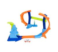 Hot Wheels – Coffret piste Looping et Saut – voiture à l'échelle 1/64, pistes Speed Snap, pliable