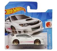 Hot Wheels Subaru WRX STi - HW J-Imports 2/10 - HKK62 - Carte courte - Blanc - Mattel 2023