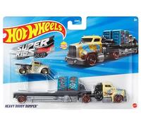 Hot Wheels Super Rigs Dumper Heavy Doody Dumper, véhicule moulé sous pression, échelle 1:64