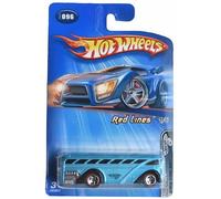Hot Wheels Surfin S'cool Bus, lignes rouges 1/5 [bleu] #96