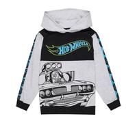 Hot Wheels Sweat à capuche | Sweat à capuche en coton pour garçon | Produit officiel, gris, 6-7 ans