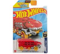 Hot Wheels T-Rex Transporter, rouge, temps d'écran HW 4/10