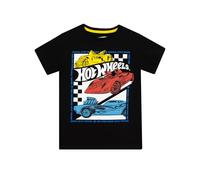 Hot Wheels T-Shirts T-Shirt pour Enfants garçons | Haut Garçon Eenfant | Noir 4-5 Ans