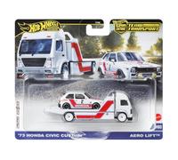 Hot Wheels Team Transport '73 Honda Civic Custom Aero Lift #80, modèle à l'échelle 1:64