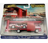 Hot Wheels Team Transport '73 Plymouth Duster Second Story Truck #82, modèle à l'échelle 1:64