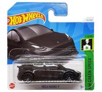 Hot Wheels Tesla Model Y - HW Green Speed 3/10 - HTC93 - Carte courte - Noir métallisé - Mattel 2024 - 1:64