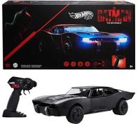 Hot Wheels The Batman Batmobile Radiocommandée, véhicule télécommandé à l’échelle 1/10 avec télécommande Rechargeable Via USB, Jouet Enfant, HCD19