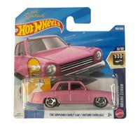 Hot Wheels - The Simpson Family Car - JJJ68 - Screen Time 3/10 - Carte courte - Rose - Modèle sous licence officielle - Mattel 2026 (108/250) - 1:64