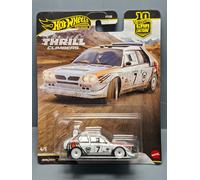 Mattel Hot Wheels Voiture miniature Lancia Delta S4 1:64 métal moulé Pneus Real Riders JKF01