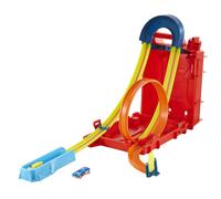 Hot Wheels Toy Track Track Set Builder Builder Unlimited Playset Fuel Can Schec Box 14 Pi ces de composants et v hicule l' chelle 1:64